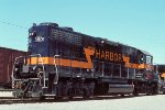 IHB 3801, EMD GP38-2, ex SOU 5068, at CNW's Yard-9